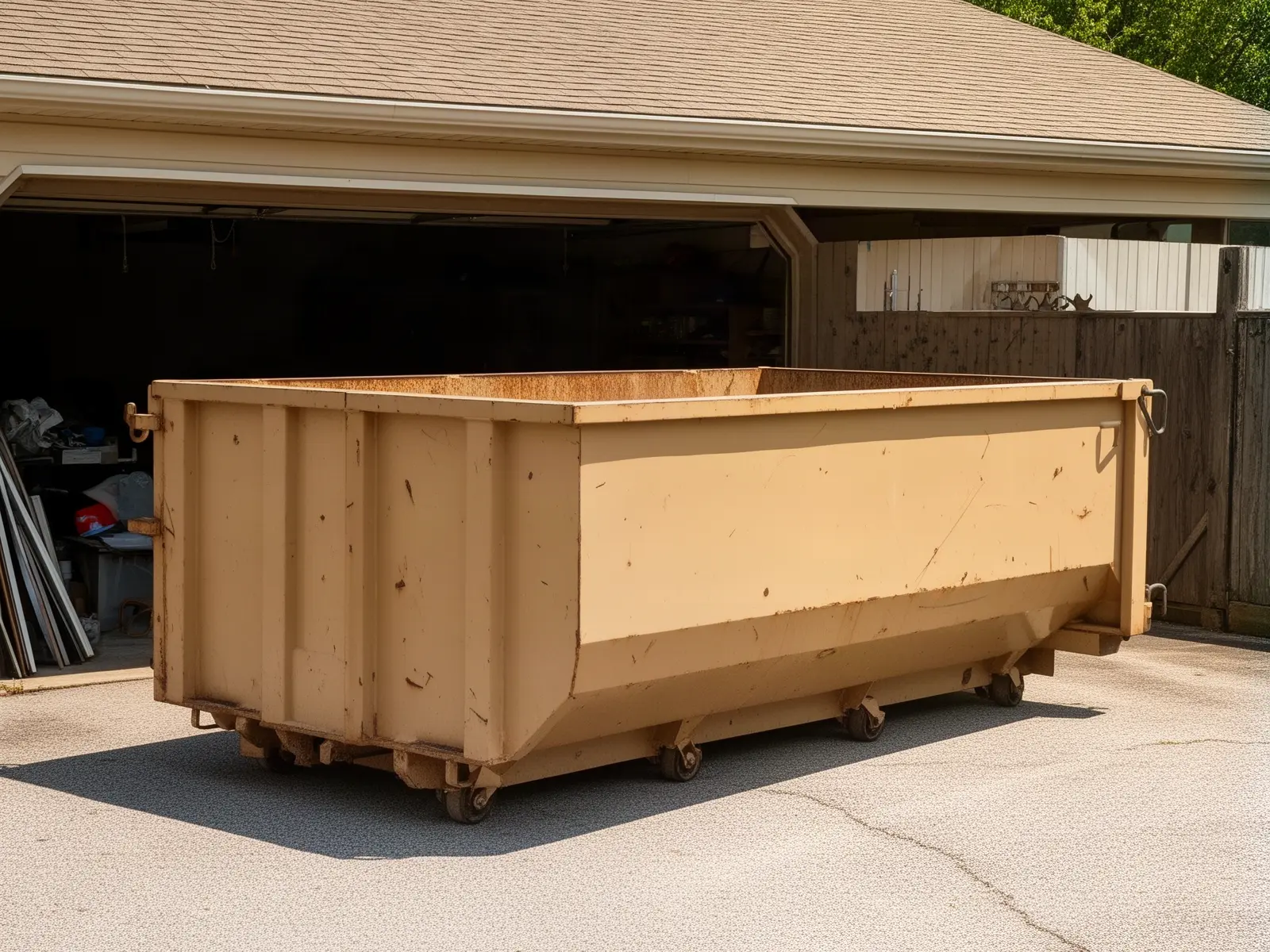 Roll-off dumpster from Juniper Hill Dumpster Rental in Oshkosh, WI